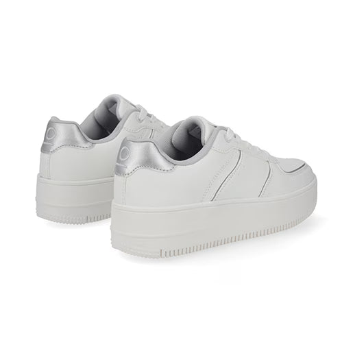 Sneaker De Plataforma para Mujer Estilo 610901 Plata