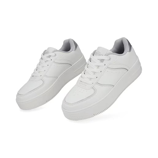 Sneaker De Plataforma para Mujer Estilo 610901 Plata