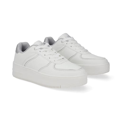 Sneaker De Plataforma para Mujer Estilo 610901 Plata