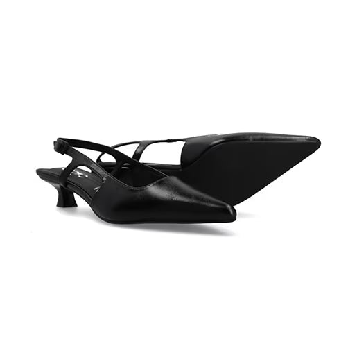 Zapatilla De Tacón Bajo para Mulher Estilo 681201 Negro