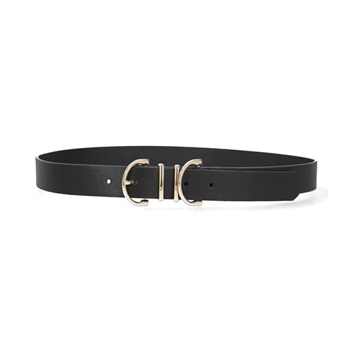 Cinturón Ozono para Mujer con Hebilla Metálica Estilo 110801 Negro