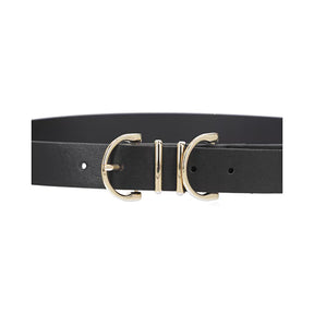 Cinturón Ozono para Mujer con Hebilla Metálica Estilo 110801 Negro