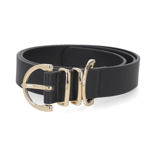 Cinturón Ozono para Mujer con Hebilla Metálica Estilo 110801 Negro