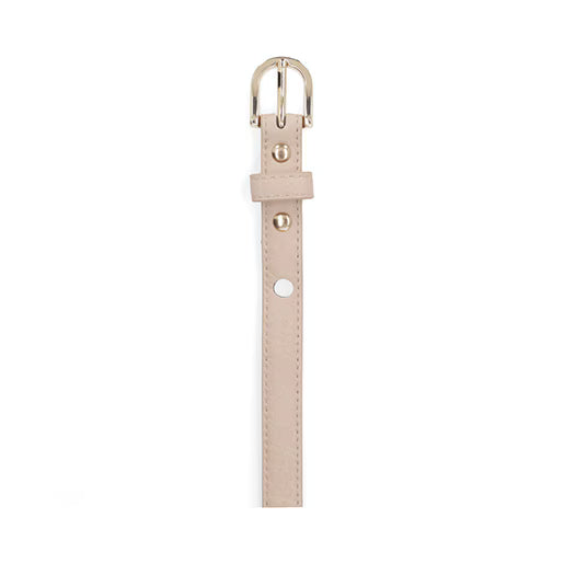 2-Pack Cinturón Básico para Mujer Estilo 110923 Negro - Beige