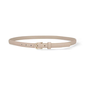 2-Pack Cinturón Básico para Mujer Estilo 110923 Negro - Beige
