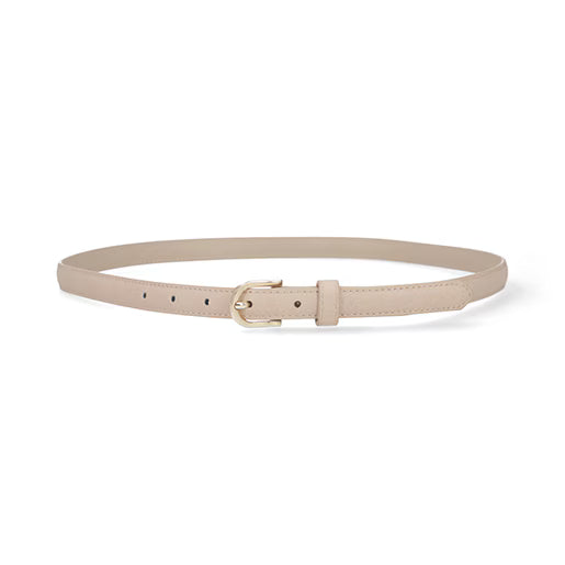 2-Pack Cinturón Básico para Mujer Estilo 110923 Negro - Beige