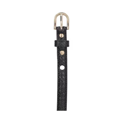 2-Pack Cinturón Básico para Mujer Estilo 110923 Negro - Beige