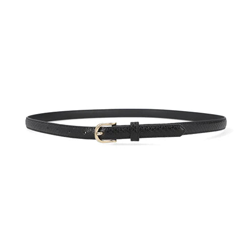 2-Pack Cinturón Básico para Mujer Estilo 110923 Negro - Beige