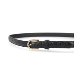 2-Pack Cinturón Básico para Mujer Estilo 110923 Negro - Beige