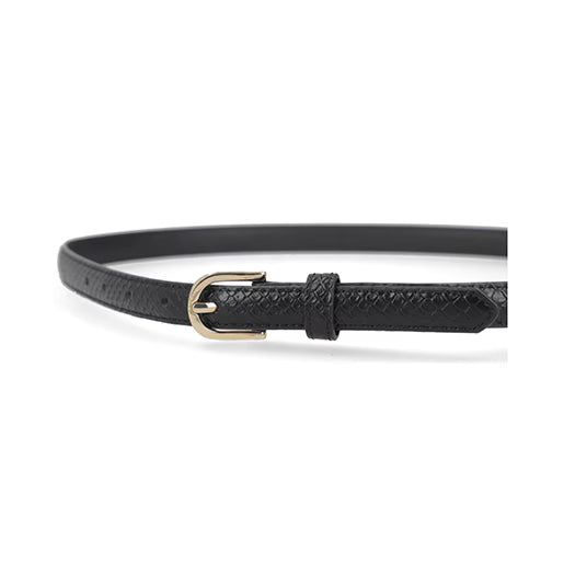2-Pack Cinturón Básico para Mujer Estilo 110923 Negro - Beige