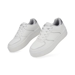 Sneaker De Plataforma para Mujer Estilo 610901 Plata