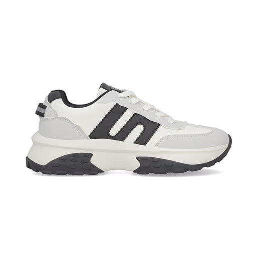 Sneaker Urbano Sport para Mujer con Suela Ligera Estilo 618301 Gris-Negro