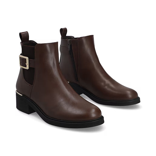 Botín Casual para Mujer Estilo 652801 Café