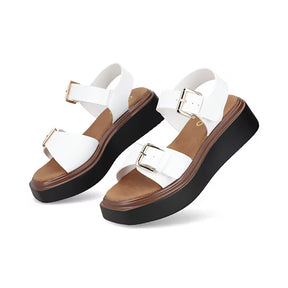 Sandalia Chunky para Mujer Estilo 670801 Blanco