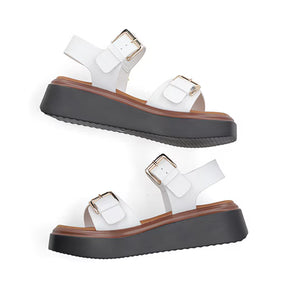 Sandalia Chunky para Mujer Estilo 670801 Blanco