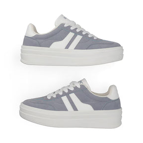 Sneaker De Plataforma para Mujer Estilo 670902 Azul