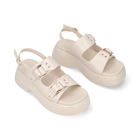 Sandalia Chunky para Mujer con suela ligera Estilo 671601 Latte