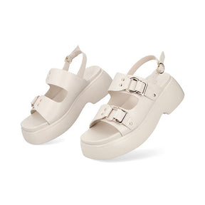 Sandalia Chunky para Mujer con suela ligera Estilo 671601 Latte