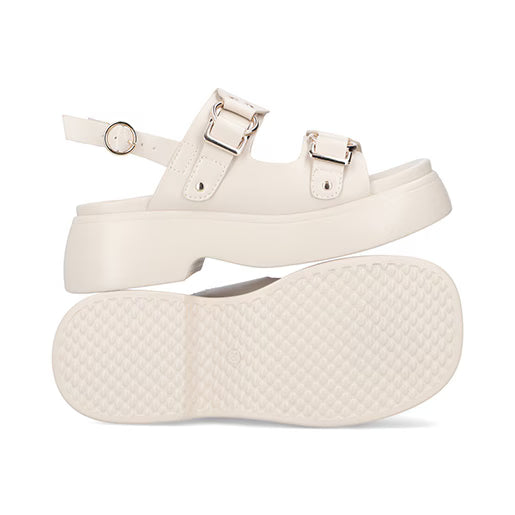 Sandalia Chunky para Mujer con suela ligera Estilo 671601 Latte