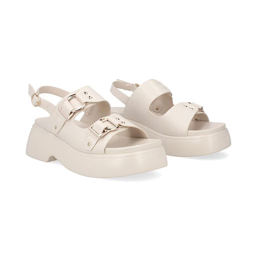 Sandalia Chunky para Mujer con suela ligera Estilo 671601 Latte
