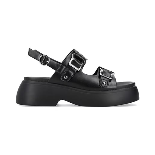 Sandalia Chunky para Mujer con suela ligera Estilo 671601 Negro