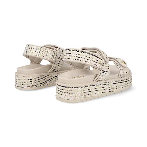 Sandalia Plataforma para Mujer con ajuste perfecto Estilo 674501 Beige