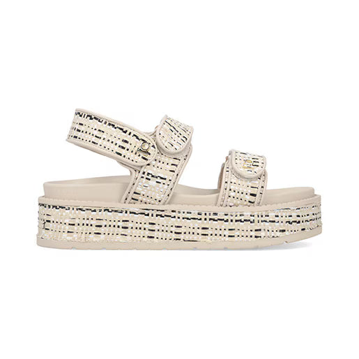 Sandalia Plataforma para Mujer con ajuste perfecto Estilo 674501 Beige