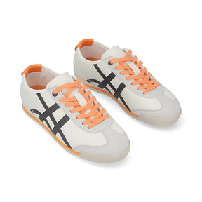 Sneaker Retro para Mujer Estilo 677101 Latte - Naranja