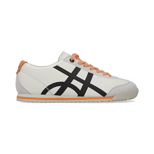 Sneaker Retro para Mujer Estilo 677101 Latte - Naranja