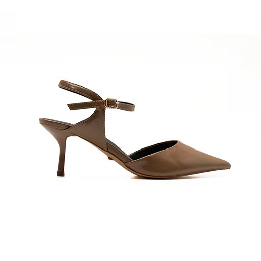Zapatilla De Tacón Bajo para Mulher Estilo 680301 Capuchino