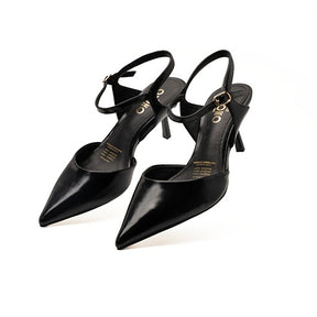 Zapatilla De Tacón Bajo para Mulher Estilo 680301 Negro