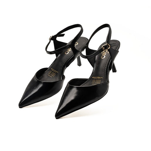 Zapatilla De Tacón Bajo para Mulher Estilo 680301 Negro
