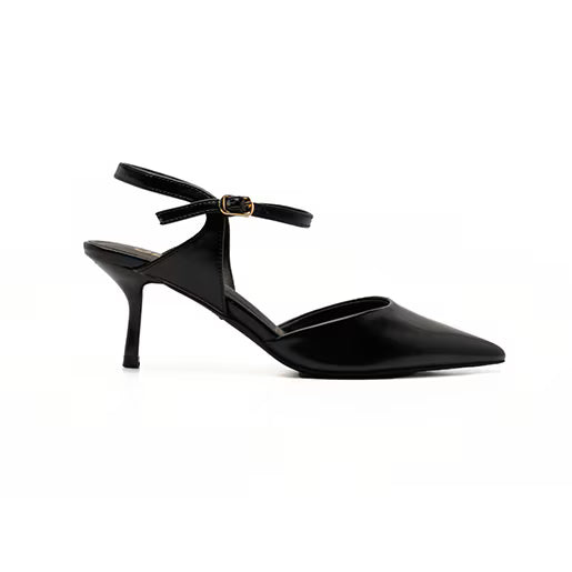Zapatilla De Tacón Bajo para Mulher Estilo 680301 Negro