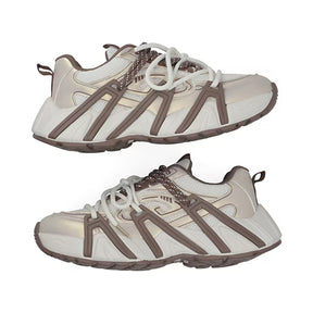 Sneaker Tipo Chunky para Mujer Estilo 680601 Oro