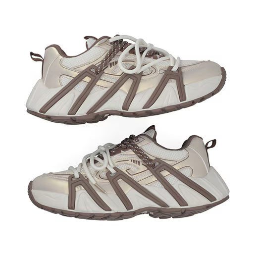 Sneaker Tipo Chunky para Mujer Estilo 680601 Oro