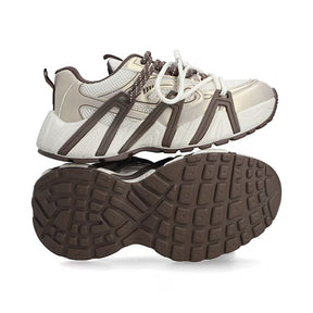 Sneaker Tipo Chunky para Mujer Estilo 680601 Oro