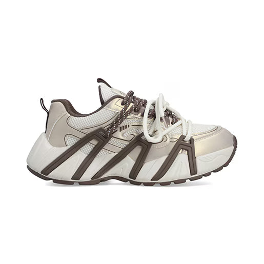 Sneaker Tipo Chunky para Mujer Estilo 680601 Oro