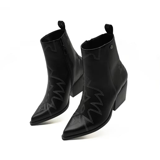 Botín Western para Mulher Estilo 681101 Negro
