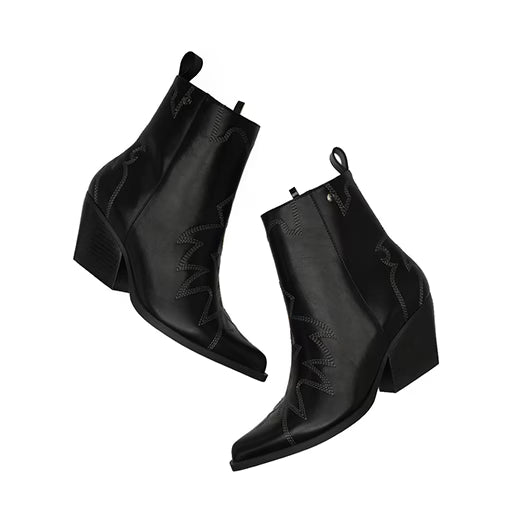 Botín Western para Mulher Estilo 681101 Negro