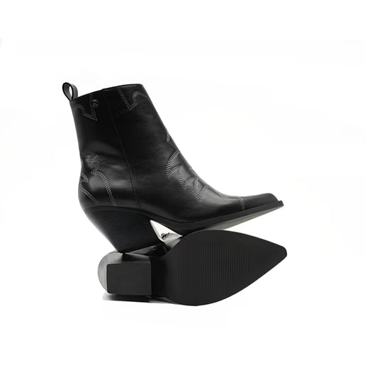 Botín Western para Mulher Estilo 681101 Negro