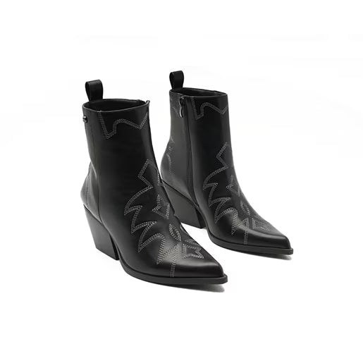 Botín Western para Mulher Estilo 681101 Negro