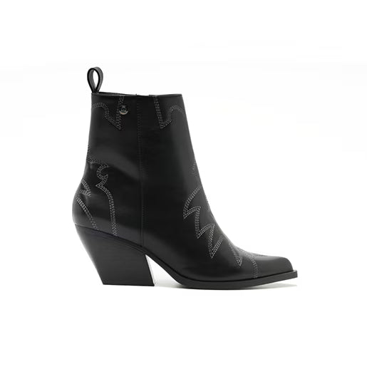 Botín Western para Mulher Estilo 681101 Negro