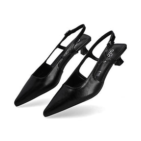 Zapatilla De Tacón Bajo para Mulher Estilo 681201 Negro
