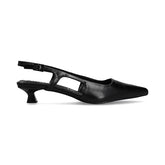 Zapatilla De Tacón Bajo para Mulher Estilo 681201 Negro