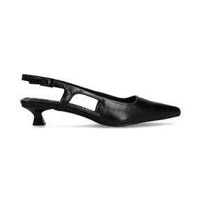 Zapatilla De Tacón Bajo para Mulher Estilo 681201 Negro