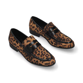 Mocasín Loafer Piso para Mujer Estilo 681801 Animal Print