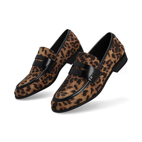 Mocasín Loafer Piso para Mujer Estilo 681801 Animal Print