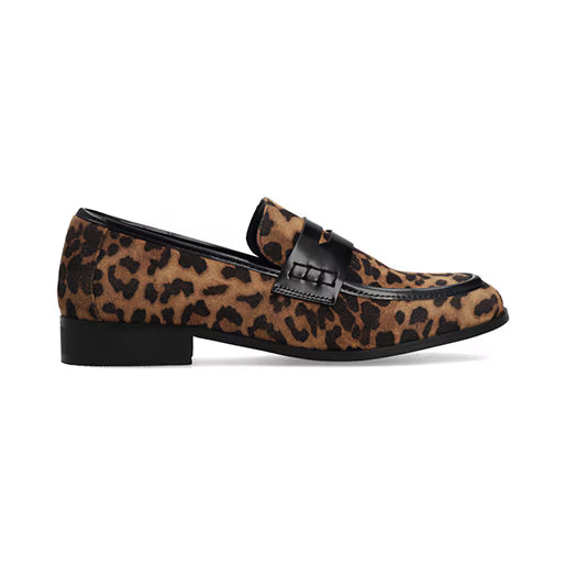 Mocasín Loafer Piso para Mujer Estilo 681801 Animal Print