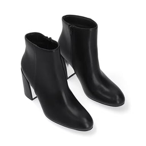 Botín De Tacón para Mulher Estilo 682101 Negro