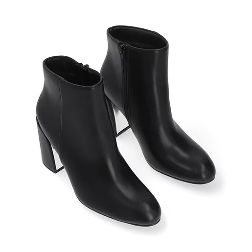 Botín De Tacón para Mulher Estilo 682101 Negro